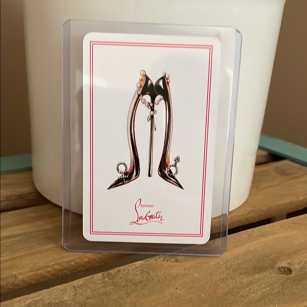 Christian Louboutin Elegant Heels Playing Card